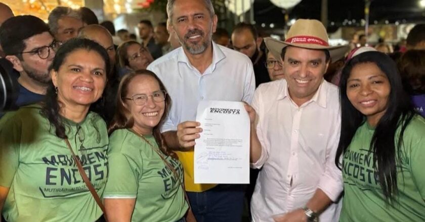 Movimento da Encosta entrega ofício ao Governador Elmano durante abertura da Expocrato e realiza encontro nesta segunda (14)